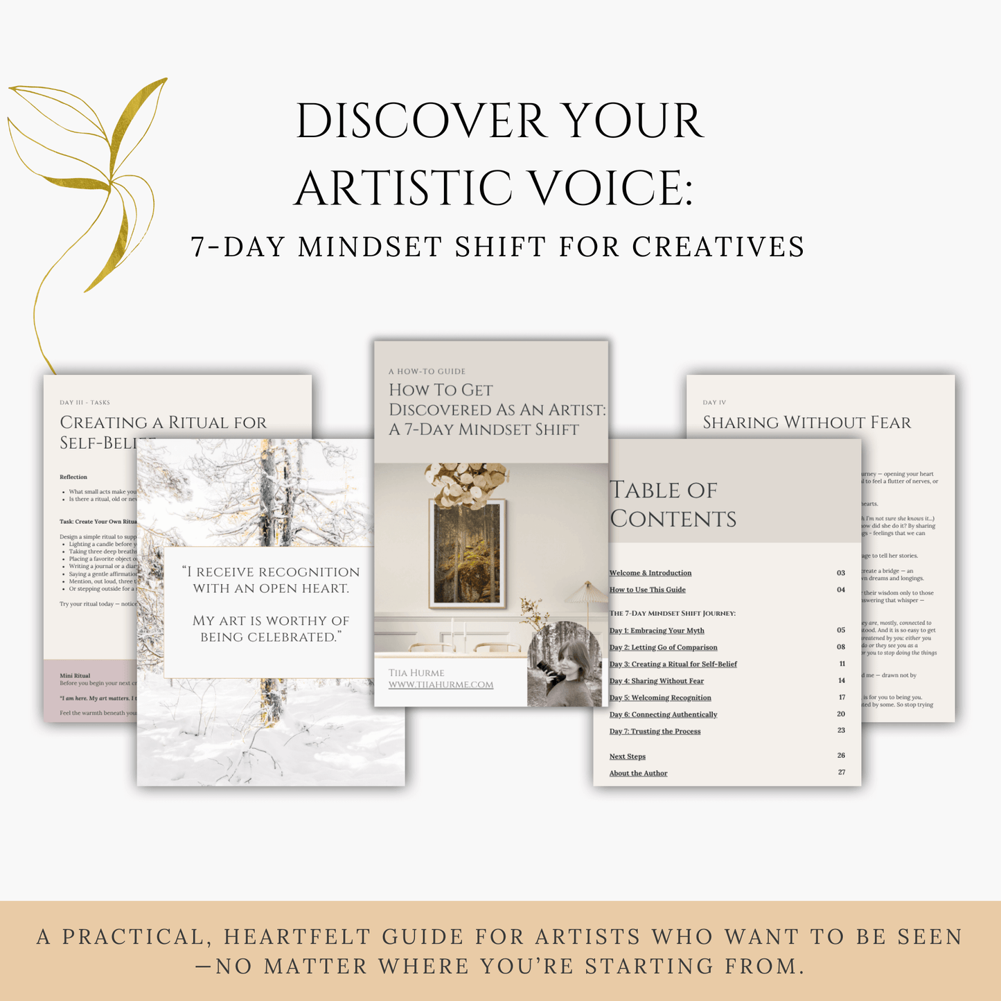 How To Get Discovered As An Artist: A 7-Day Mindset Shift